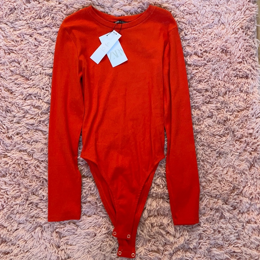 🧡Zara Orange Body Suit 🧡
